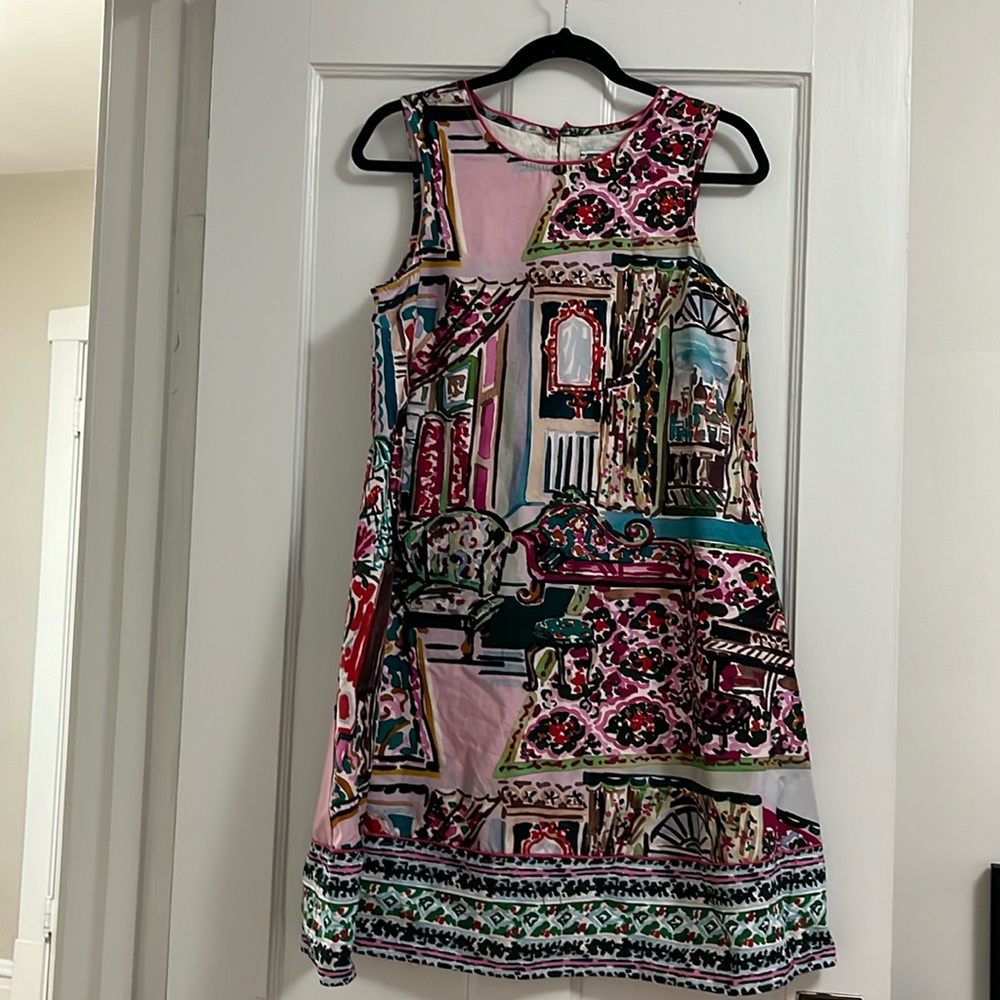 Anthropologie print multi colored dress.  Size small